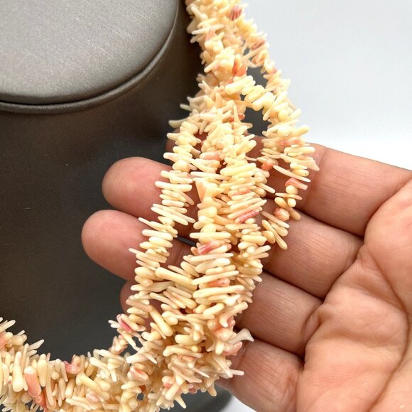 Jay King DTR  Sterling Pink Angel Skin CORAL Torsade Necklace and Earrings Set - Picture 5 of 9